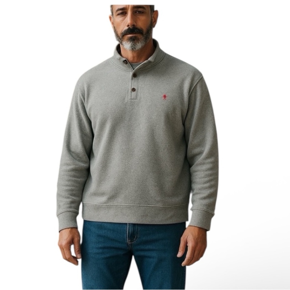 Polo Ralph Lauren Pullover Sweater Mens Size 3XB Two Button Shawl Collar
